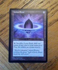 1x Lotus Petal, LP, Tempest, 0 Mana Artifact Legacy Vintage Commander Sacrifice