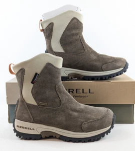 Merrell Tundra Waterproof Boots – Women’s 6 Dark Taupe Polartec Insulated -NEW - Picture 1 of 7