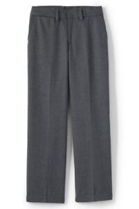 Lands' End School Uniform Boys Dress Pants Gray 20 # 442627