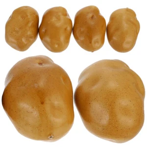 6Pcs Toddler Small Potato Prop Simulated Potato Fake Potato Decorate Photo - Picture 1 of 12