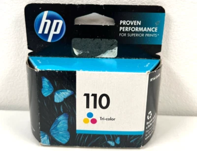 HP 110 Tricolor Ink Cartridge New Sealed EXP: AUG 2015 - Image 1 of 2