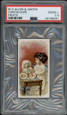 1891 N12 Allen & Ginter Cantaloupe Fruits PSA 2.5