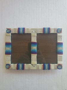 The Banana Box Company Wire And Bead Double Picture Frame 5x7 Heavy Duty New - Picture 1 of 6