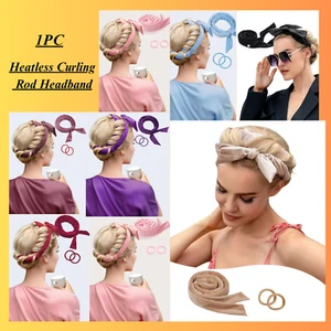 Heatless Curling Rod Headband Soft Hair Curlers Rollers for Women - Picture 1 of 15