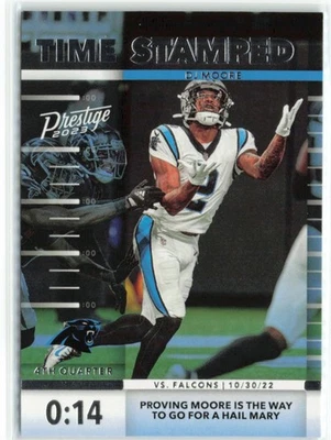 DJ Moore 2023 Panini Prestige Time Stamped Carolina Panthers #TS-10 - Image 1 of 2