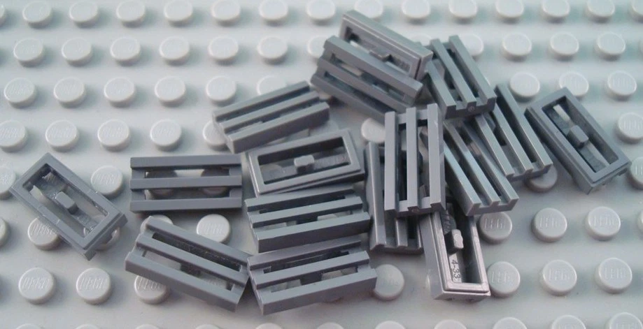 LEGO Lote de 15 Piezas de Azulejos Parrilla Gris Azulado Oscuro 1x2 Foto 1 de 1