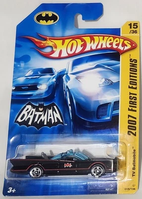 2007 Hot Wheels Batman TV Batmobile (s06) 15/36 1st Editions NM Smooth Grille - Image 1 of 4