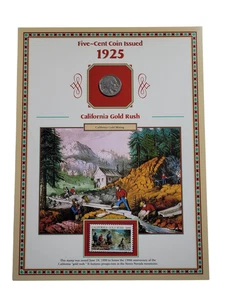 PCS 1925 P Panel de Níquel Búfalo con Sello - Conjunto de Monedas y Sellos de Coleccionista Bonito - Imagen 1 de 4