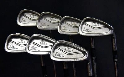 KING COBRA OVERSIZE IRONS SET 3-9 IRONS STIFF FLEX, RH, SHAFT 38" (5I), NEW GRIP - Image 1 of 4