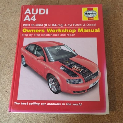 Audi A4 Petrol & Diesel (2001 - 2004) Haynes Repair Manual (Paperback) - Image 1 of 3