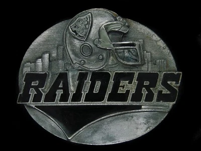 UD01135 VINTAGE 1991 **OAKLAND RAIDERS** HEBILLA CONMEMORATIVA DE FÚTBOL DEPORTIVO Foto 1 de 2