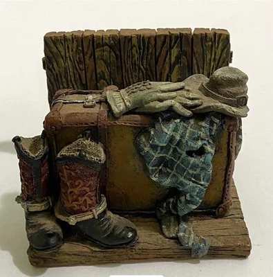 POPULAR IMPORST WESTERN PORTACARTAS, 3.5"x3.5"X2.75" Foto 1 de 2