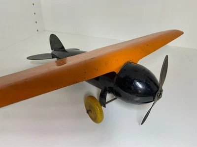 1930's Wyandotte Pressed Steel Toy Airplane, 18 inch wingspan - Image 1 of 4
