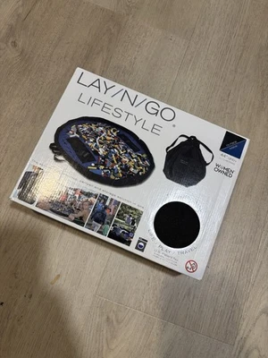 Lay N Go Lifestyle - 44" Drawstring Carryall - Black - Blue - Image 1 of 3