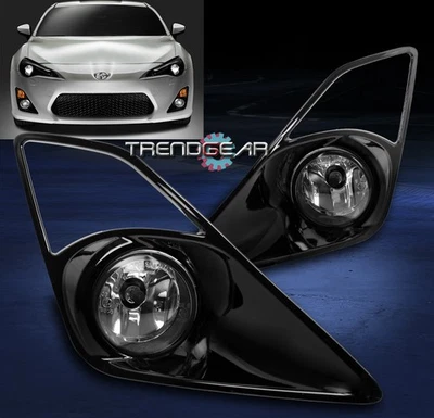 12-16 SCION FR-S COUPE BUMPER DRIVING CHROME FOG LIGHT LAMP W/BULB+COVER+HARNESS - Image 1 of 4