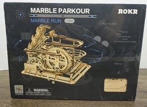 ROKR Marble Parkour Run LG501 Wood 3D Puzzle Robotime 254 Pcs New Sealed - Picture 1 of 9