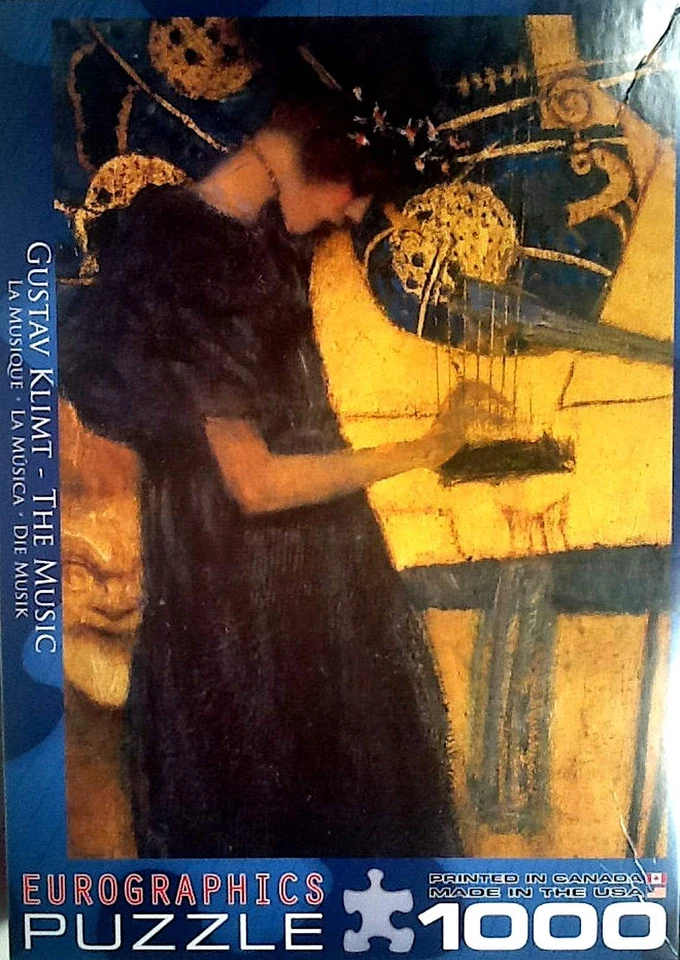 Gustav Klimt Music La Musique La Musica Die Musik 1000 19X26 Eurographics Puzzle - Image 1 of 1