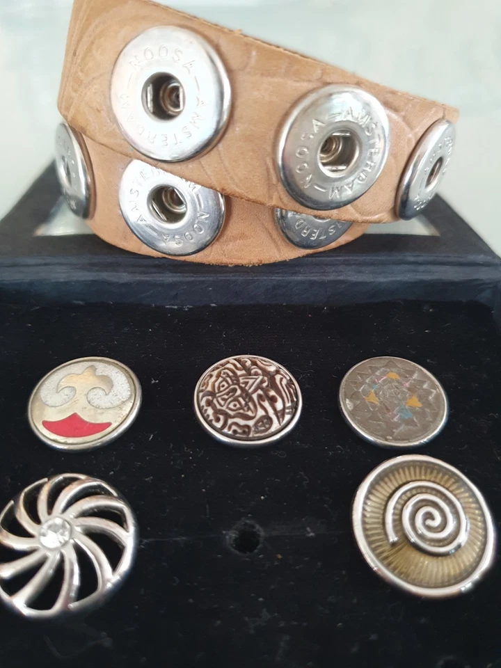 Noosa Amsterdam, Original Lederarmband (M) u. Chunks - Bild 1 von 1