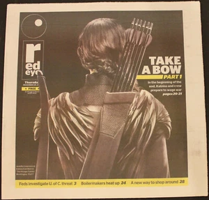 11/20/2014 Red Eye Chicago Gazeta Jennifer Lawrence Igrzyska śmierci - Zdjęcie 1 z 2