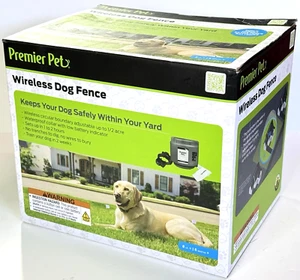 Premier Pet 1/2 acre ajustable inalámbrico cerca collar impermeable para muchos perros! - Imagen 1 de 9