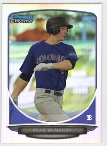 RYAN McMAHON 2013 Bowman Chrome Draft REFRACTOR ROOKIE #BDPP31- Rockies