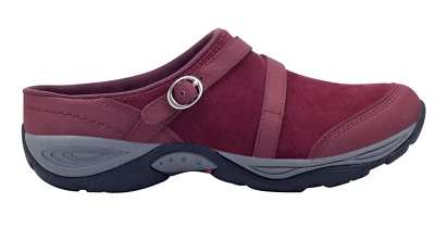 Zuecos Easy Spirit para mujer de gamuza equinoccio rojo oscuro 12 W Foto 1 de 4