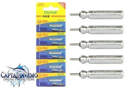 CR425 3 VOLT LITHIUM BATTERY 5 PACK LED FISHING FLOAT BATTERIES CR425-5 - image 1 of 4