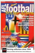 POPULAR-2000 Select AFL Stickers Official Album