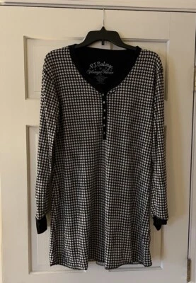 Lindo! CAMISÓN/VESTIDO PJ salvage negro y tostado para mujer talla extra grande usado en excelente estado Foto 1 de 4