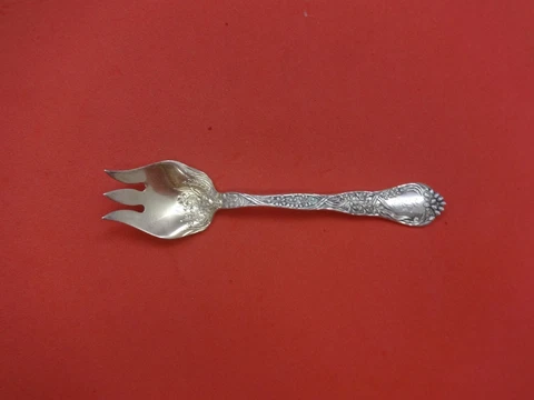 Meadow by Gorham Sterling Silver Ice Cream Fork Gold Washed 4 3/4" Cover