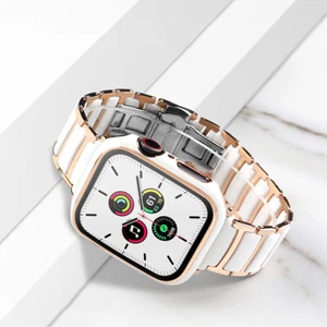 Luksusowa ceramiczna bransoletka iWatch z etui ochronnym do iWatch Series 10 9 8 6 SE Ultra - Zdjęcie 1 z 24