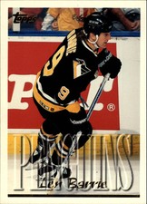 1995-96 Topps Penguins Hockey Card #66 Len Barrie