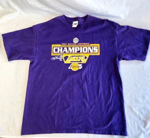 Vtg Los Angeles Lakers 2004 T-Shirt Men's XL Western Conference Champions NBA - Picture 1 of 8