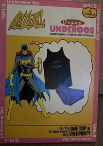 Girls Original Underoos BATGIRL Tshirt & Panty Small SIZE 4 XS - Picture 1 of 2