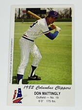 Don Mattingly 1982 Police Columbus Clippers Minor League XRC Yankees NY