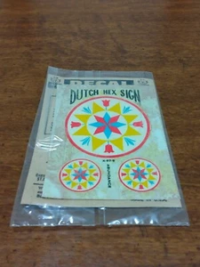 Calcomanía vintage holandesa de letrero hexagonal de los años 60 Abundancia Impko - Imagen 1 de 4