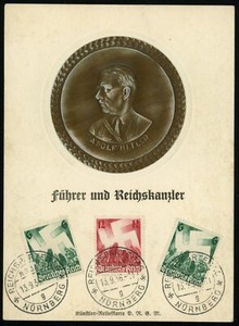 NSDAP Congress 1936 Nürnberg Reich Party Rally Adolf Hitler Postal Card Germany