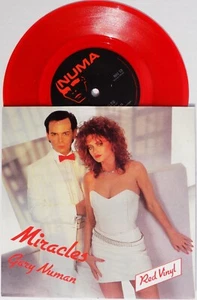 GARY NUMAN 7" Miracles RED VINYL Single 1985 UK Limited Edition MINT NU13 - Picture 1 of 7