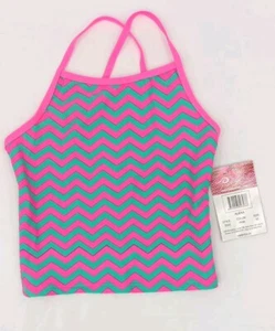 Kanu Surf Girl's Swim Top 3543 Pink Size 10 AC5 - Picture 1 of 6