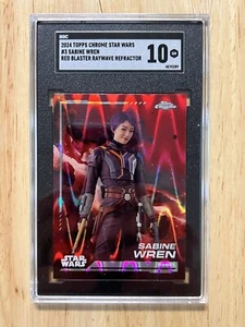 2024 Topps Chrome Star Wars Sabine Wren Red RayWave Refractor SGC 10 - Bild 1 von 2