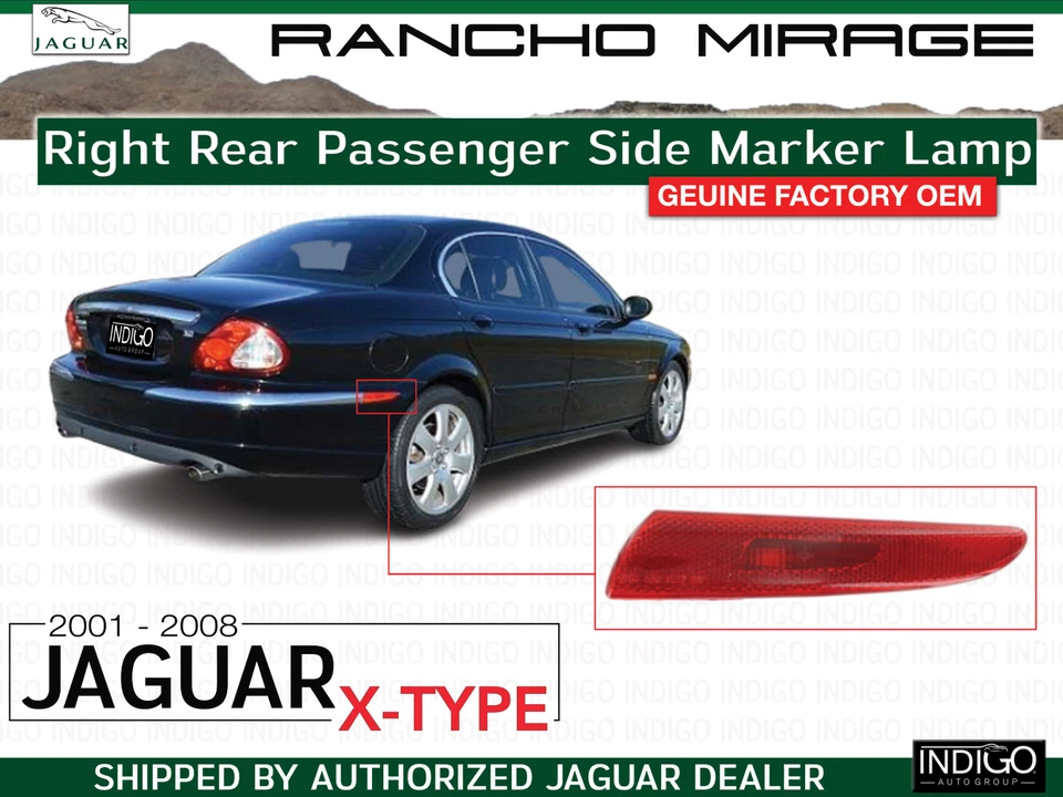 Jaguar X-Type Right Rear Passenger Side Marker Lamp 2001-2008 RED C2S1599 OEM - Image 1 of 3