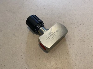 VÁLVULA DE RETENCIÓN DE CONTROL DE FLUJO DE ACERO MHA NDRV-DN2-G1/2 PN350 1A - Imagen 1 de 3