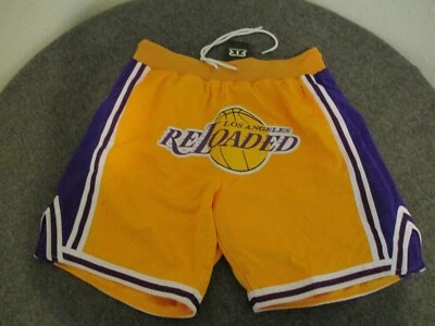 PANTALONES CORTOS SWINGMAN NUEVOS RECARGADOS NBA LA LAKERS EDICIÓN LIMITADA DORADOS/PÚRPURA/BLANCOS TALLA L Foto 1 de 4