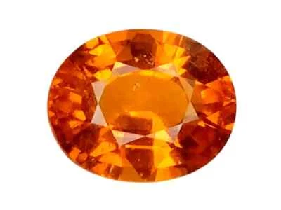 3.06CTS Naranja Rojo Natural Espesartita Granate Corte Ovalado Piedras Preciosas Sueltas Foto 1 de 3