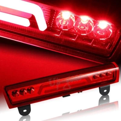 Para GMC Yukon XL 1500 2500 2000-2006 Lente Roja LED Tercera Luz de Freno Lámpara Foto 1 de 4