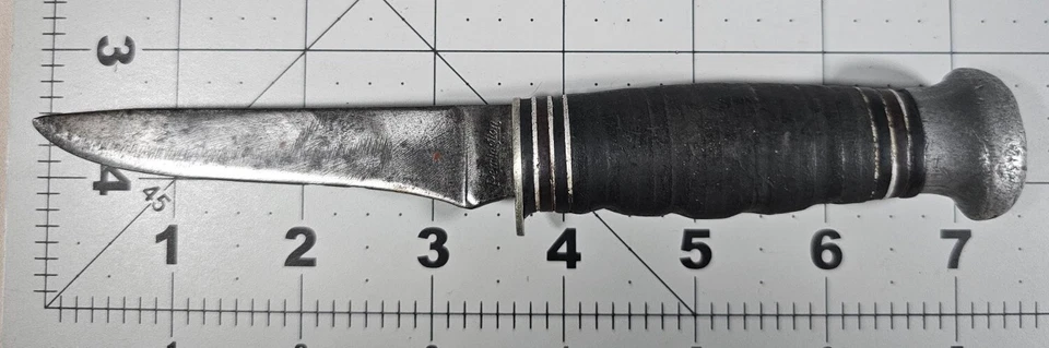 Faca de sobrevivência vintage Remington Dupont Rh-51 escoteiro Segunda Guerra Mundial - Imagem 1 de 4