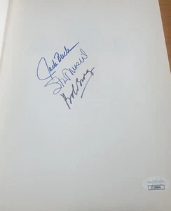 Stan Musial Jack Buck Bob Broeg Autographed "WE SAW STARS" Book JSA COA - Picture 1 of 3
