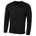 Calvin Klein Mens 2024 V-neck Soft Cotton Easy Care Golf Sweater 50% Off Rrp