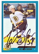 2003-04 O-PEE-CHEE OPC ROOKIE PATRICE BERGERON #331 HAND SIGNED RC