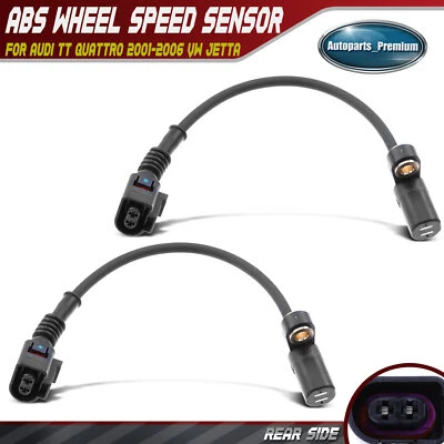 2 задних датчика скорости колеса ABS для Audi TT Quattro 2001-2006 Volkswagen Jetta - Изображение 1 из 4